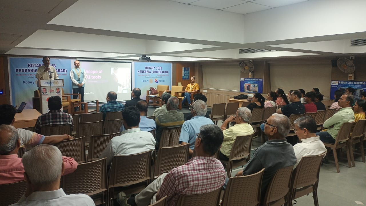 Vibrant session at Rotary Club Ahmedabad